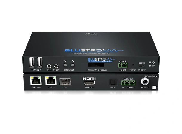 Blustream IP250UHD-RX IP Multicast Rx IP Multicast UHD Video Receiver