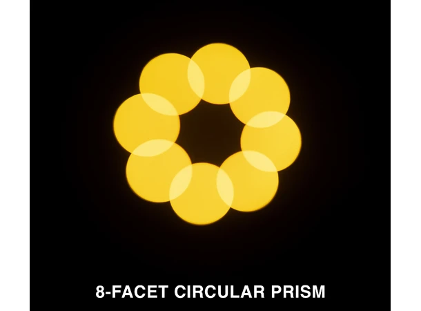 ADJ Focus Hybrid - 2° to 24° 200W, (7,500K) LED engine,  >70CRI 