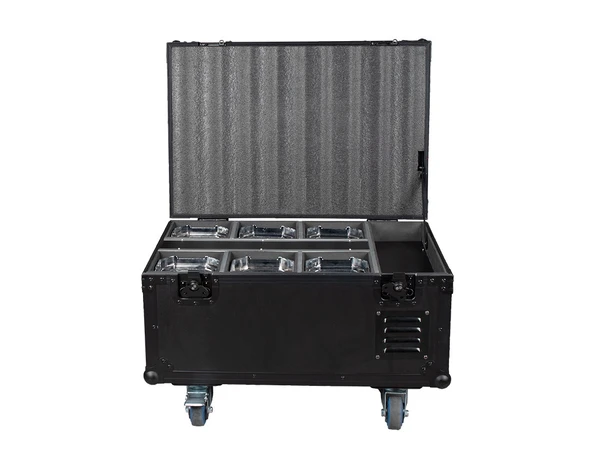 ADJ Mirage Q6 Pak Flight case with charging solution 