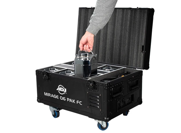 ADJ Mirage Q6 Pak Flight case with charging solution 