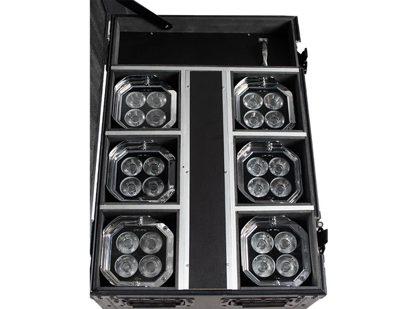 ADJ Mirage Q6 Pak Flight case with charging solution 