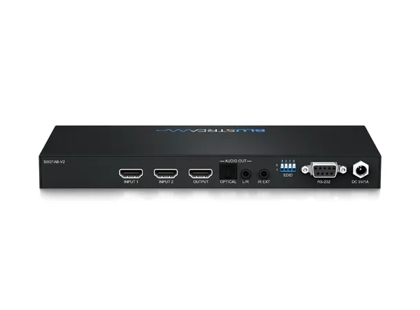 Blustream SW21AB-V2 Switcher HDMI-switch med integrert lyduttak. 
