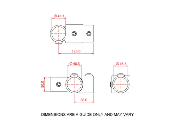 Doughty T16500 Combination PIPECLAMP COMBINATION SOCKET TEE 