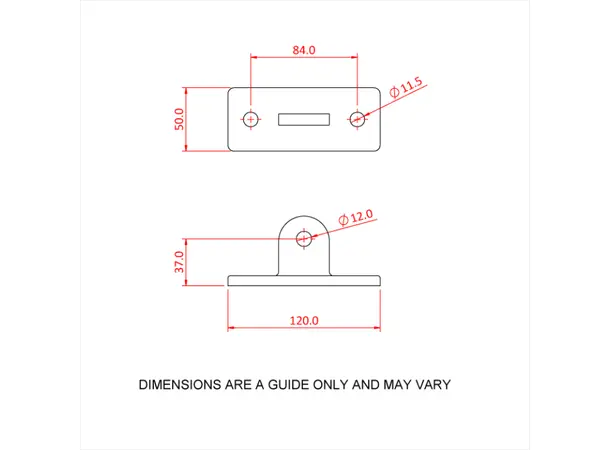 Doughty T16900M Swivel Base Section PIPECLAMP SWIVEL BASE SECTION (male) 