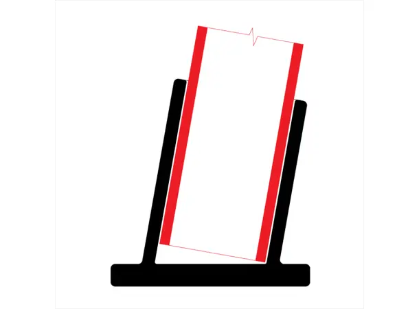 Doughty T17622 Ang.Rail. Base Fla. PIPECLAMP ANG.RAIL. BASE FLA.E 4-10 deg. 