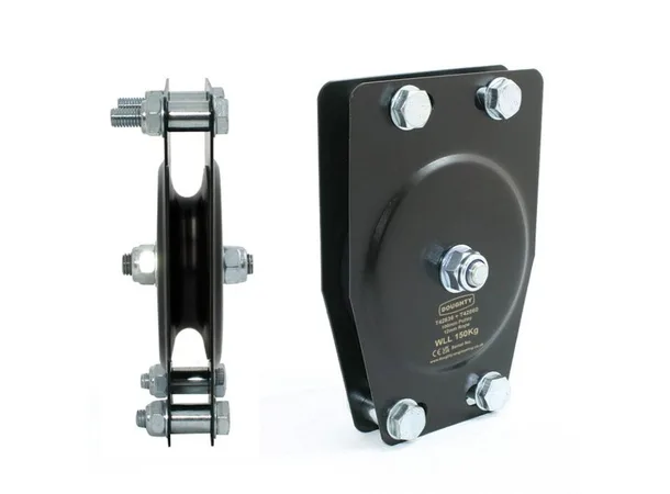 Doughty T42837 Pulley (Double Sheave) 100Mm St. Pulley (Double Sheave) (Rope) 