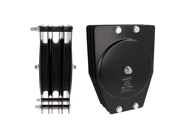 Doughty T42856 Pulley (Double Sheave) 180Mm St. Pulley (Double Sheave) (Rope) 