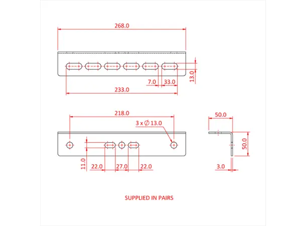 Doughty T42886 Multibeam/Gird. (G) Multibeam/Girder (G) Ang. Bra. 150-300Mm 