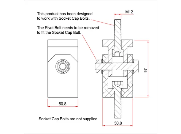Doughty T57250 Pivot Hinge Assembly Pivot Hinge Assembly 