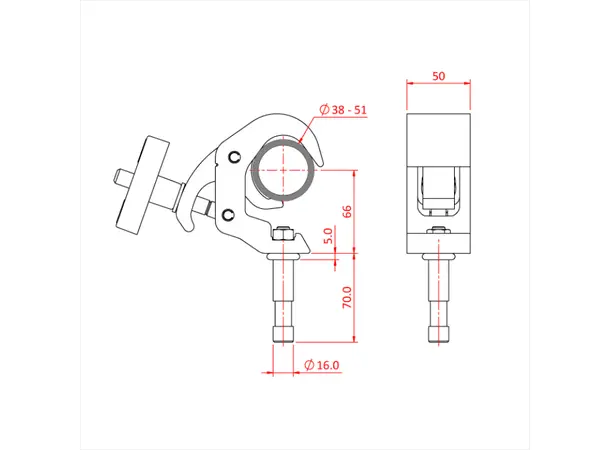 Doughty T58250 Quick Trigger Baby Clamp Quick Trigger Baby Grip Clamp 