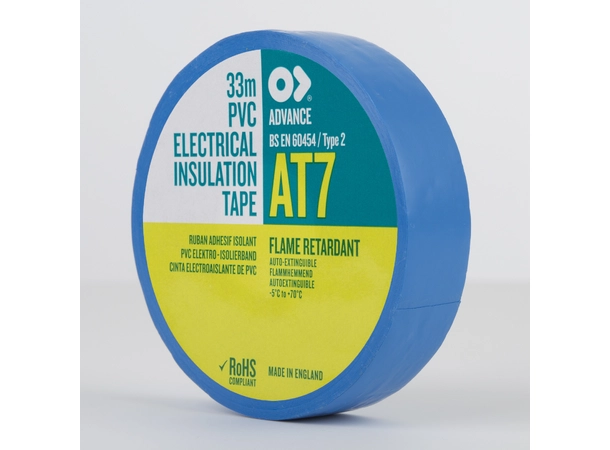 Le Mark Advanced PVC Tape Blå Elektrisk isolerende tape. 12mm x 33m 