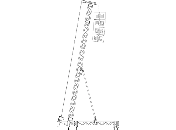 Prolyte Rigging Tower 7M, 800 Kg Komplett pakke 1 tårn 