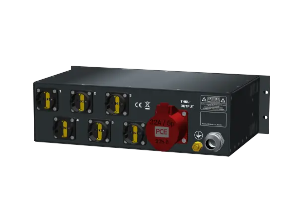 SRS PDU out: 6xSC, 1xRCD, 3xVAmeter 3U, in: CEE32/5+T cable 1.5m 