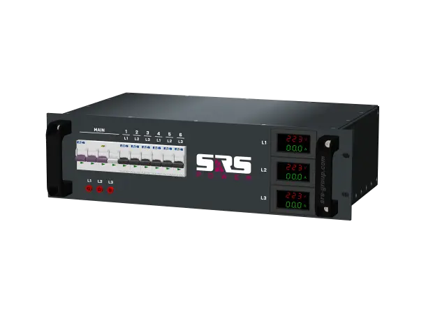 SRS PDU out: 6xSC, 1xRCD, 3xVAmeter 3U, in: CEE32/5+T cable 1.5m 