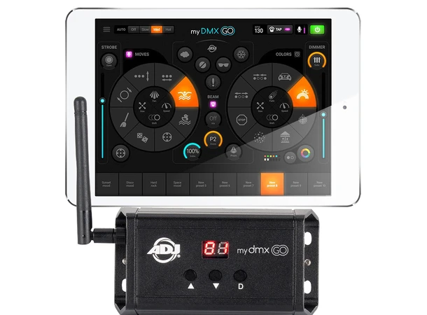 ADJ mydmx GO DMX over WIFI & USB (USB Android only) 