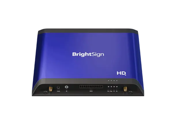 BrightSign HD1025 4K60p HDR10-video Mobile USB Modem, provides USB-A 5V/1A