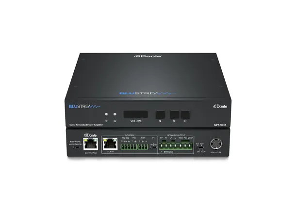 Blustream NPA70DA Amplifier with Dante Dante Networked Power Amplifier 