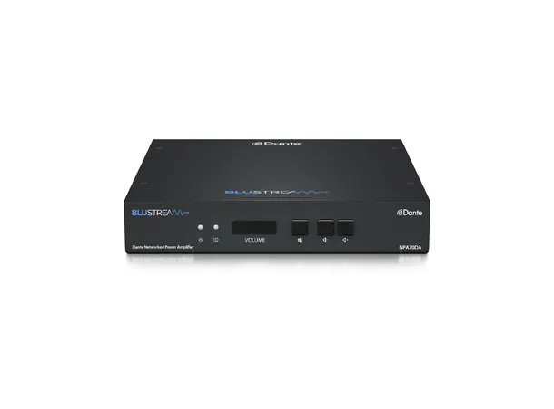 Blustream NPA70DA Amplifier with Dante Dante Networked Power Amplifier 