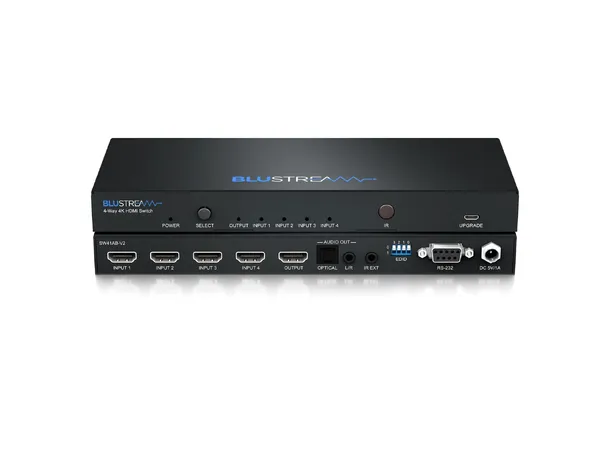 Blustream SW41AB-V2 Switcher 4-veis 4K HDMI Switch 