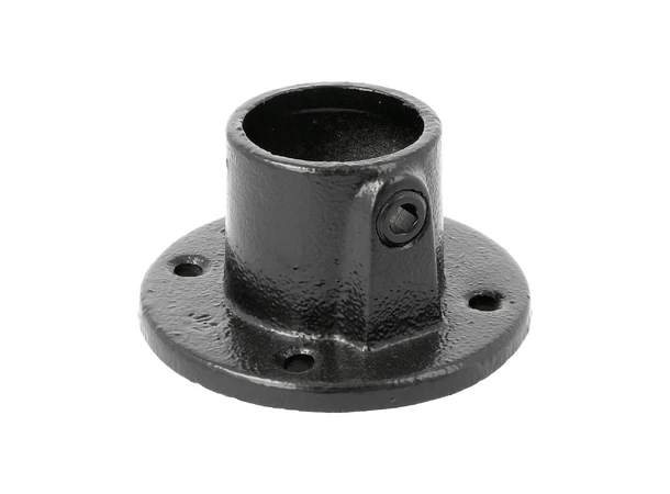 Doughty T1310001 Pipe Clamp Base Flange Pipe Clamp Base Flange (Black) 