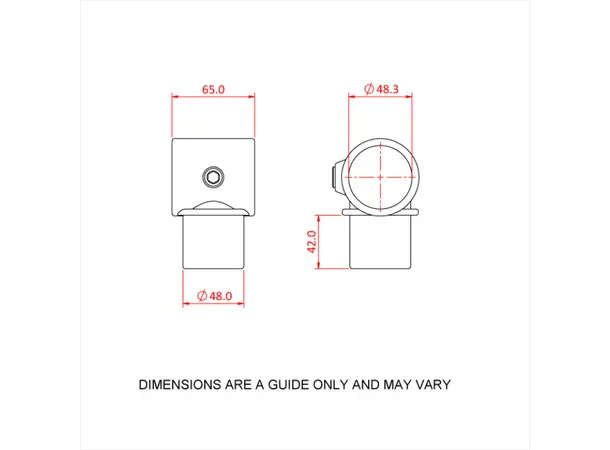 Doughty T14700 Internal Swivel Tee PIPECLAMP INTERNAL SWIVEL TEE 