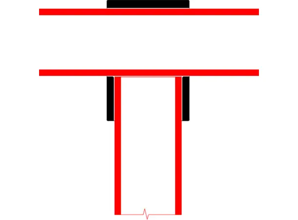 Doughty T194005E Short Tee (Slimline) SHORT TEE (slimline) 