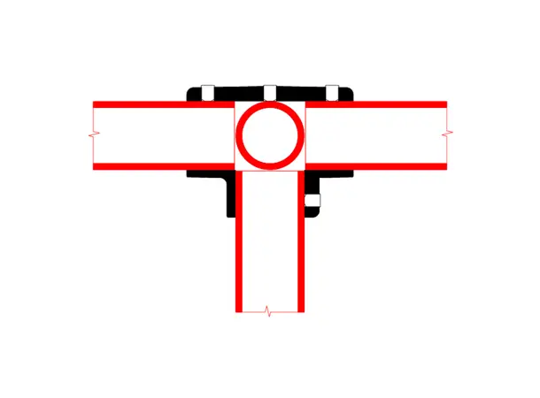 Doughty T194013E Side Outlet Tee SIDE OUTLET TEE (slimline) 
