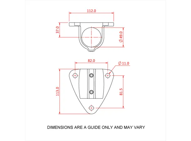 Doughty T194050 Side Palm Fixing SIDE PALM FIXING 