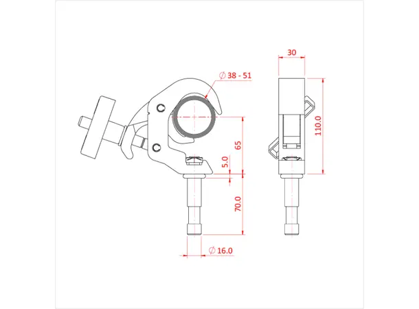 Doughty T58350 Quick Trigger Clamp Quick Trigger Slimline Baby Grip Clamp 