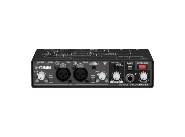 Yamaha RUio16-D Audio interface Dante USB, analog / VST Rack Pro. 
