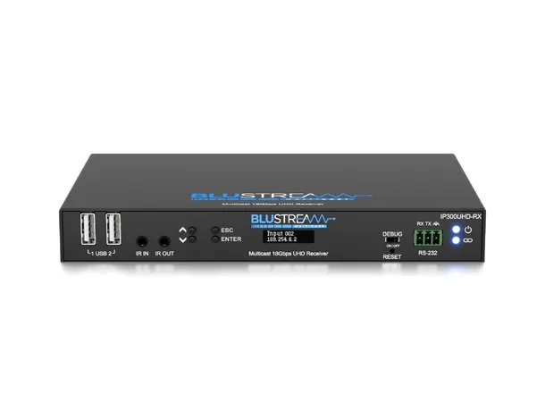 Blustream IP300UHD-RX Multicast UHD Rx IP Multicast UHD Video Receiver 