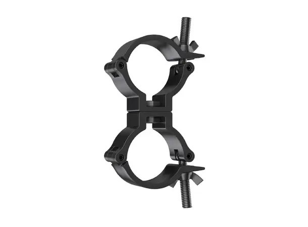 Fenix AC-653B Dobbel swivel clamp Bredde: 30mm. Belastning: 100kg. Sort 