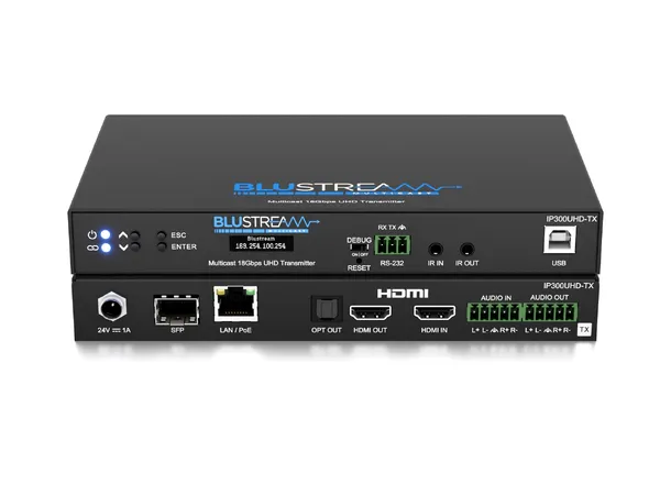 Blustream IP300UHD-TX Multicast UHD Tx IP Multicast UHD Video Transmitter 