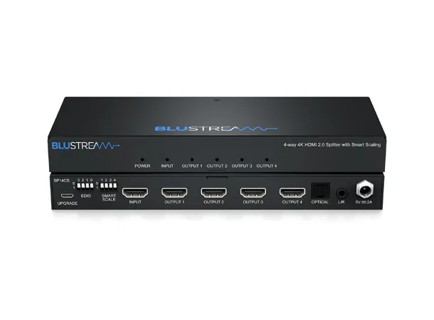 Blustream SP14CS 4-Way Splitter 4-Way 4K HDMI 2.0 HDCP 2.2 Splitter 