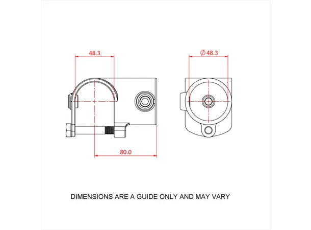 Doughty T13500 Clamp On Tee PIPECLAMP CLAMP ON TEE 