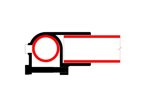 Doughty T13500 Clamp On Tee PIPECLAMP CLAMP ON TEE 
