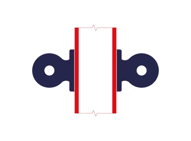 Doughty T16700M D/M Section Of Swi. PIPECLAMP DOUBLE MALE SECTION OF SWIVEL 