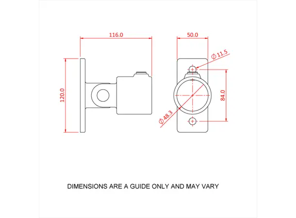 Doughty T16900 Swivel Base PIPECLAMP SWIVEL BASE 