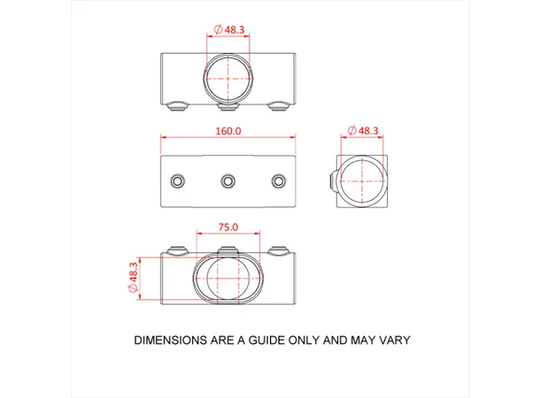 Doughty T17625 Ang. 2 Sock. Cro. PIPECLAMP ANG. 2 SOCK. CRO. 4-10 deg. 