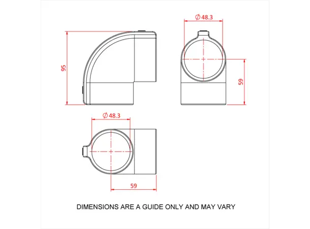 Doughty T194003 90 Deg. Elbow 90 deg. ELBOW 