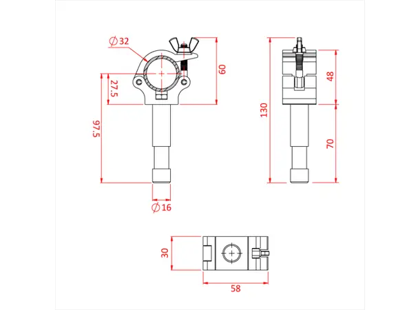 Doughty T5885501 Atom Beamer Atom "Beamer" Suit 1 1/4" 16Mm L.Pin 