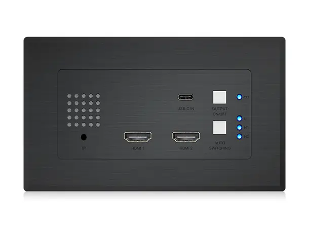 Blustream HEX31WPB-TX Wall Plate Tx 2 x HDMI & 1 x USB-C HDBaseT Transmitter