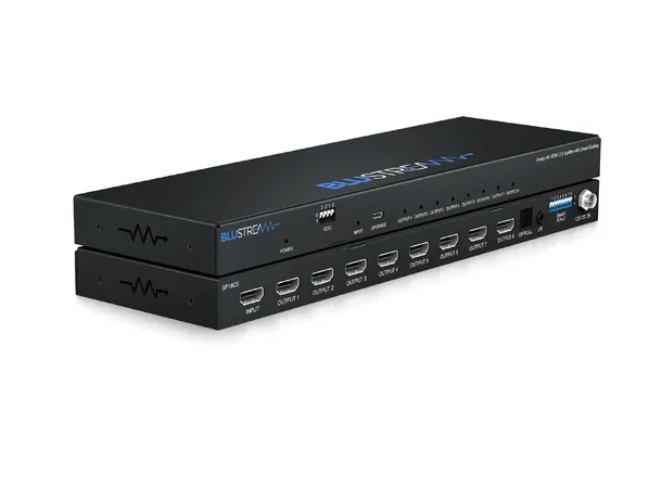 Blustream SP18CS 8-Way Splitter 8-Way 4K HDMI 2.0 HDCP 2.2 Splitter 