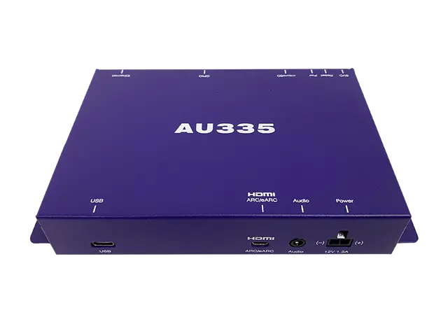 BrightSign AU335 Audio only Player 24-bit audio including Dolby Atmos ™