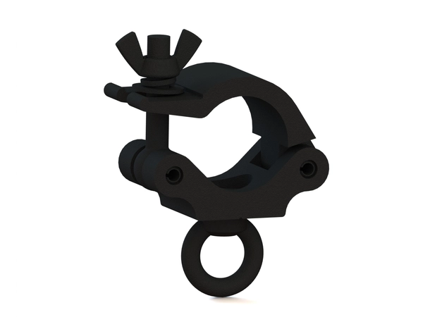 Fenix AC-660B Clamp med løfteøye for Bredde: 50mm. Belastning: 200kg. Sort 