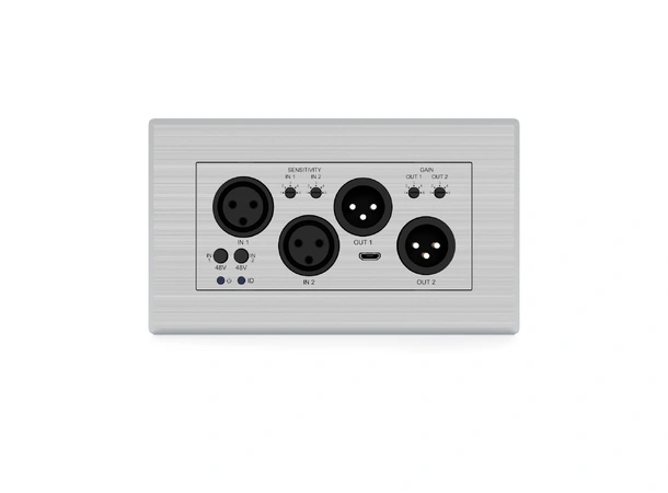 Blustream DA22XLR-WP-EU 2x2 Dante® XLR Audio Converter