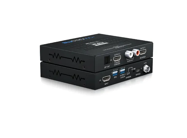 Blustream HD12DB Down Mixing DAC Down Mixing 2-Way HDMI Splitter & Scaler 
