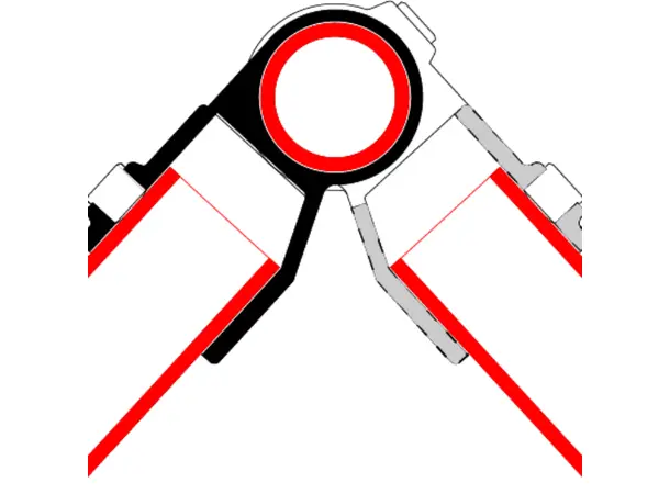 Doughty T14800 Short Tee Swivel PIPECLAMP SHORT TEE SWIVEL (pair) 