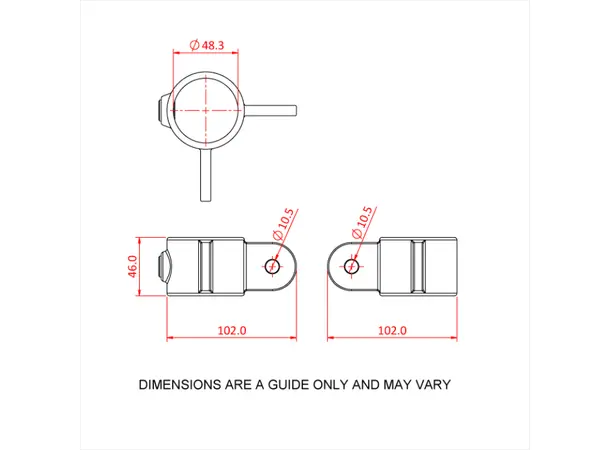 Doughty T16800M Corn. Swi. Comb. PIPECLAMP CORN. SWI. COMB. 90 deg. (m) 