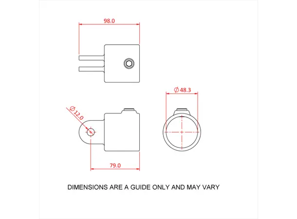 Doughty T17300F Swivel (Female) PIPECLAMP SWIVEL (female section) 